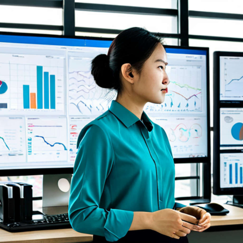 학제간 연구의 데이터 관리 전략 - Data Visualization Specialist**
A professional data scientist in a bright, modern office in Ho Chi ...